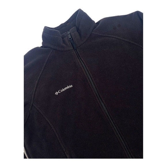 Columbia Fleece Jacket Full Zipper Draw String‎ Hem Raglan Sleeves Men's Medium - Picture 1 of 8